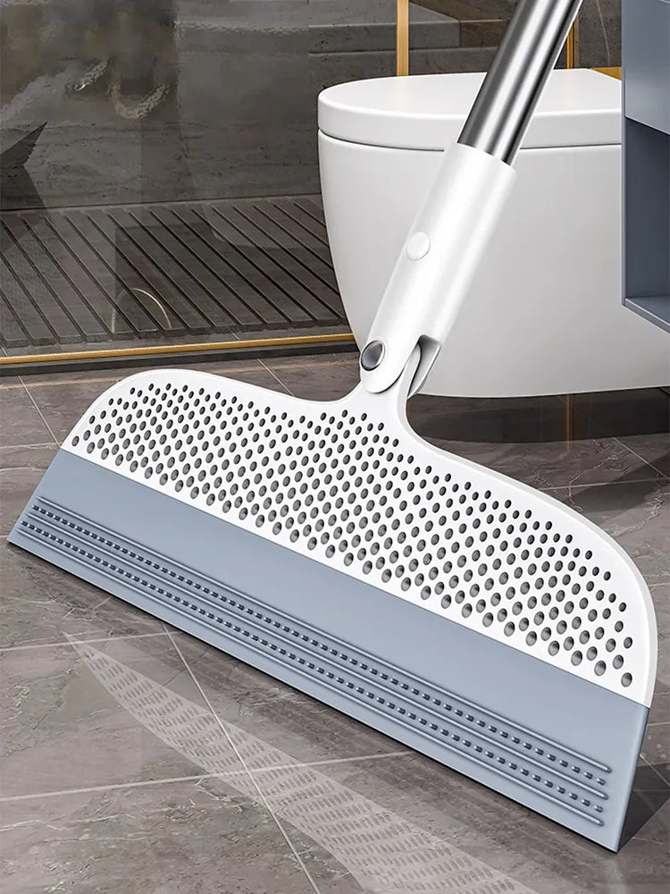 Silicone Broom Floor Cleaning Squeegee Pet Hair Dust Brooms Bathroom Floor